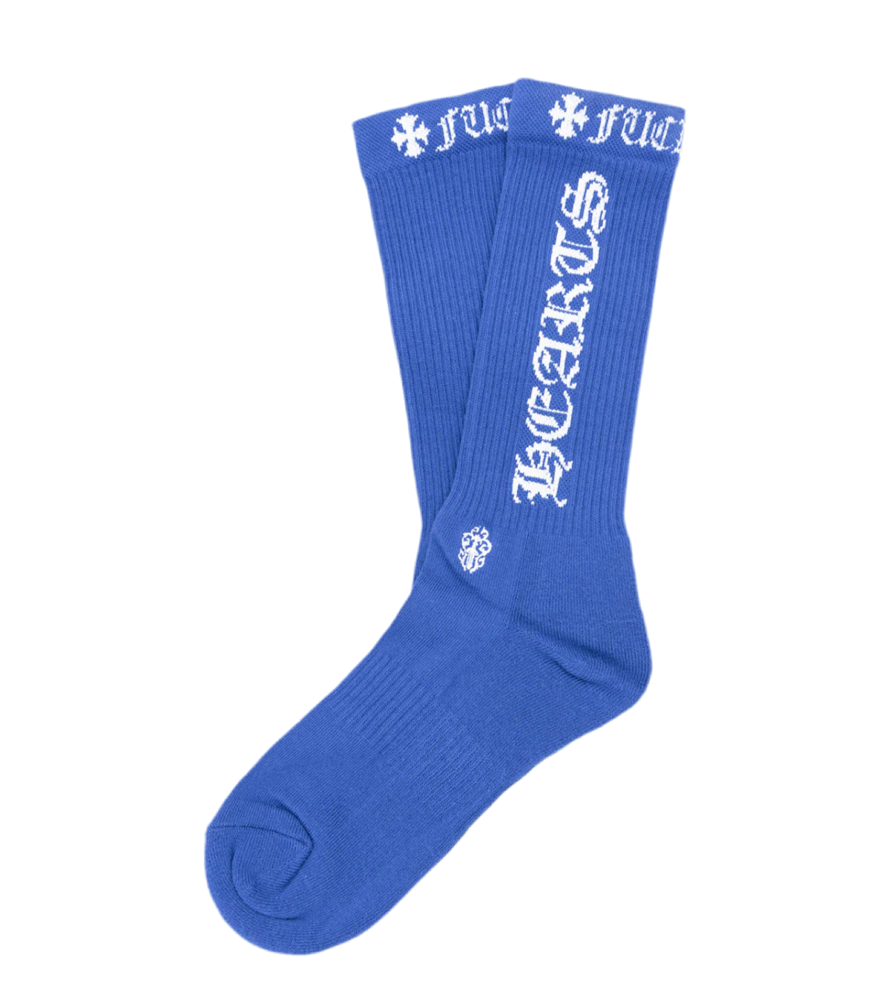 Chrome Hearts Logo Socks Blue