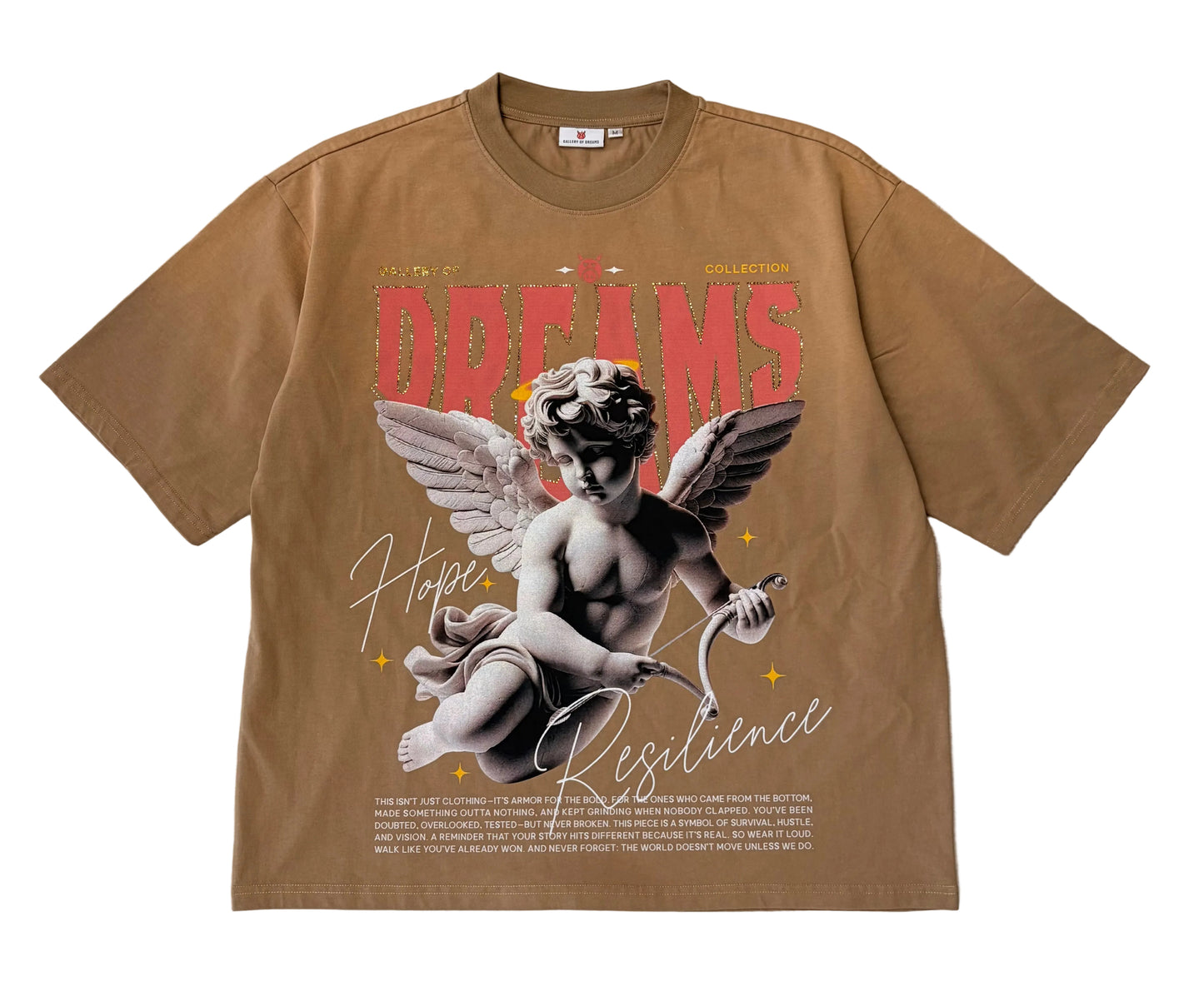 GOD Tee Beige Pink