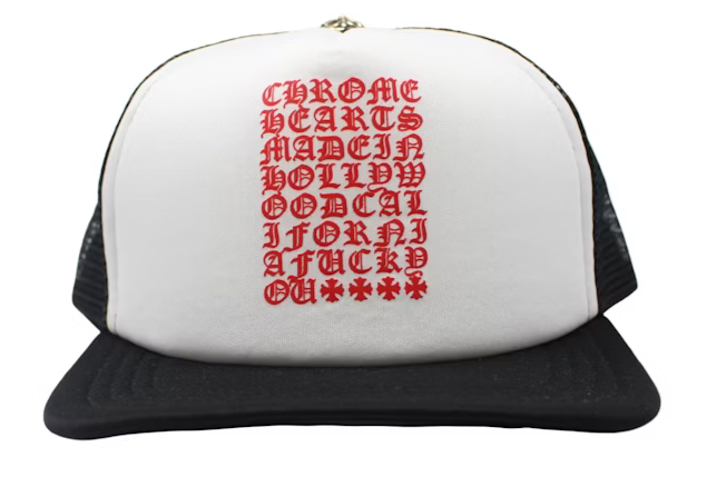 Chrome Hearts Eye Chart Trucker Hat