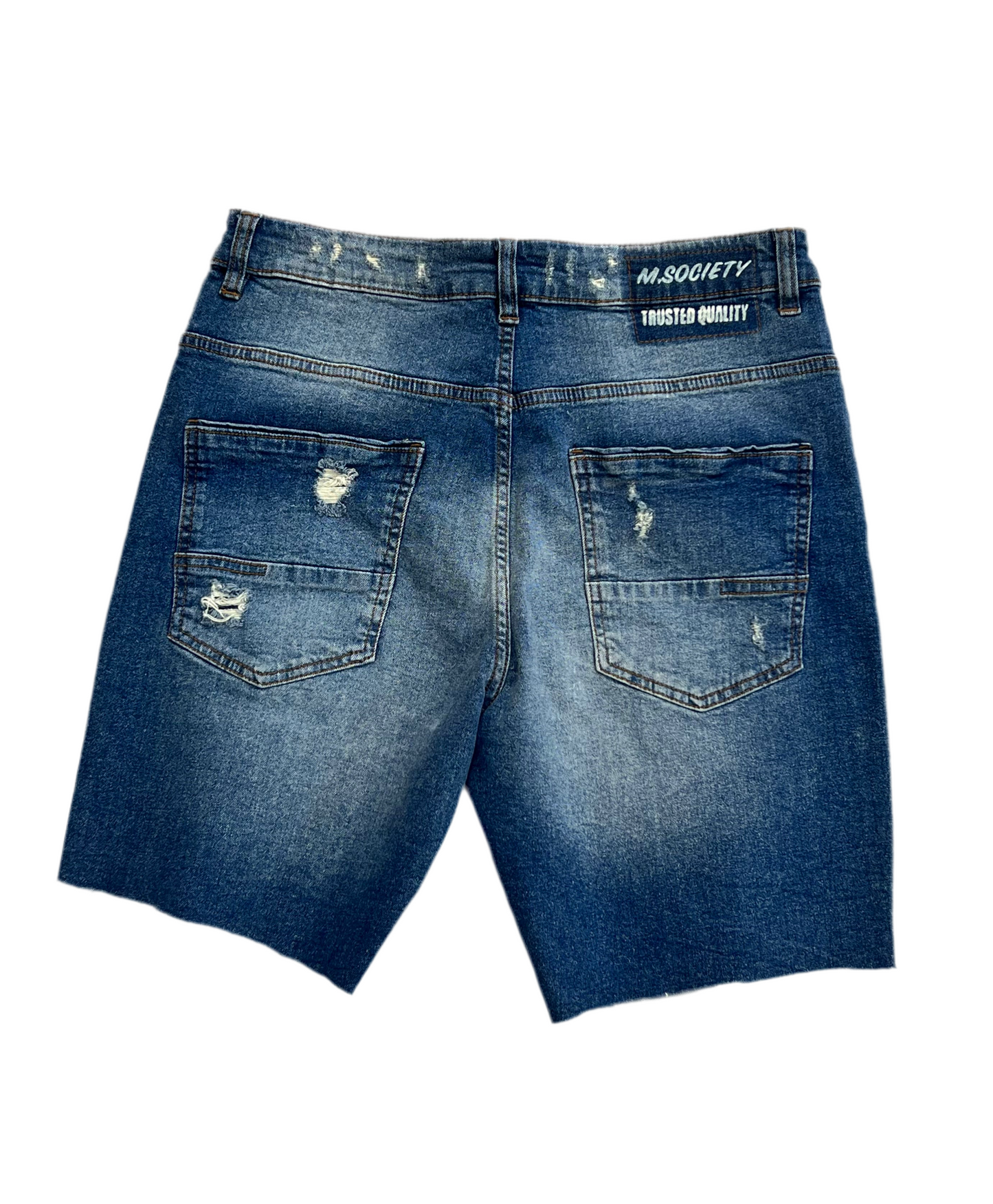 Denim short blue
