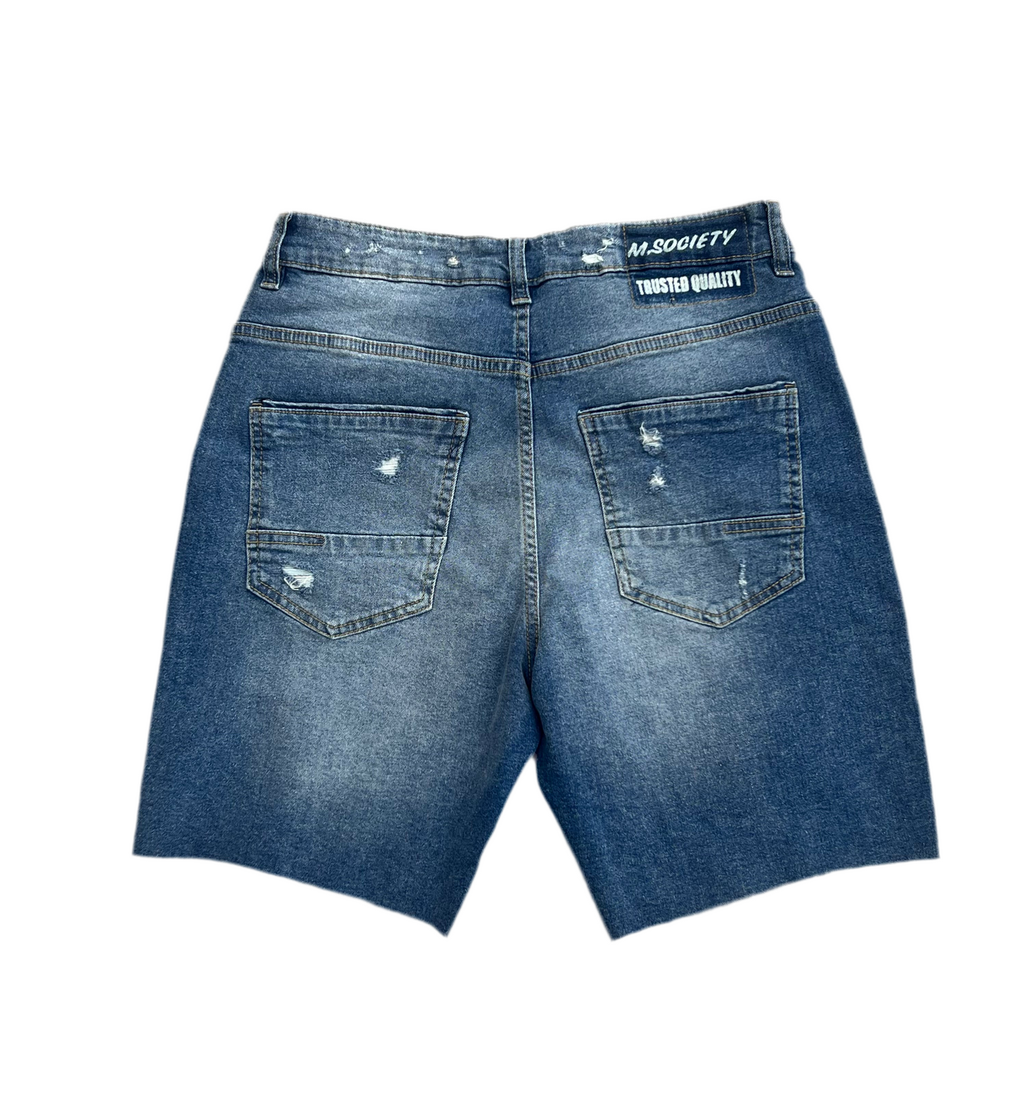 Denim short blue
