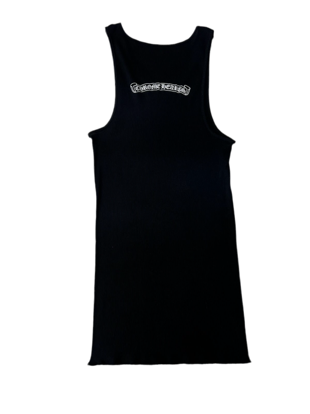 Chrome Hearts Scroll Neck Logo Tank Black
