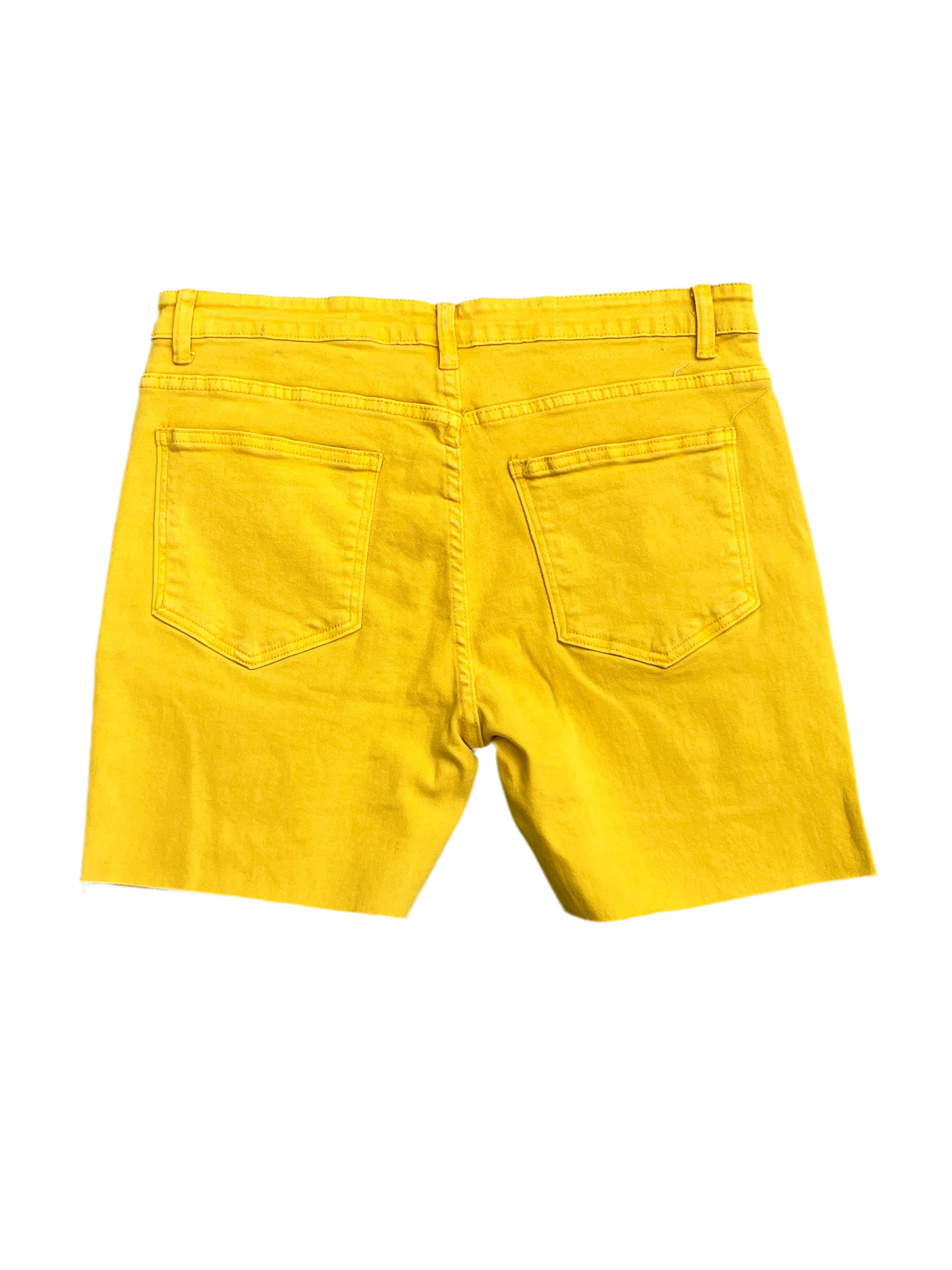 Denim short yellow