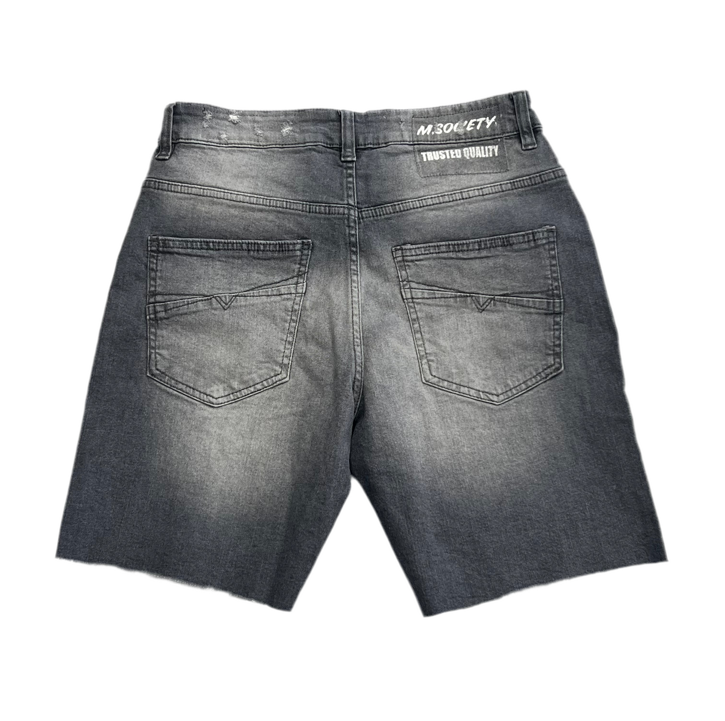 Denim short grey