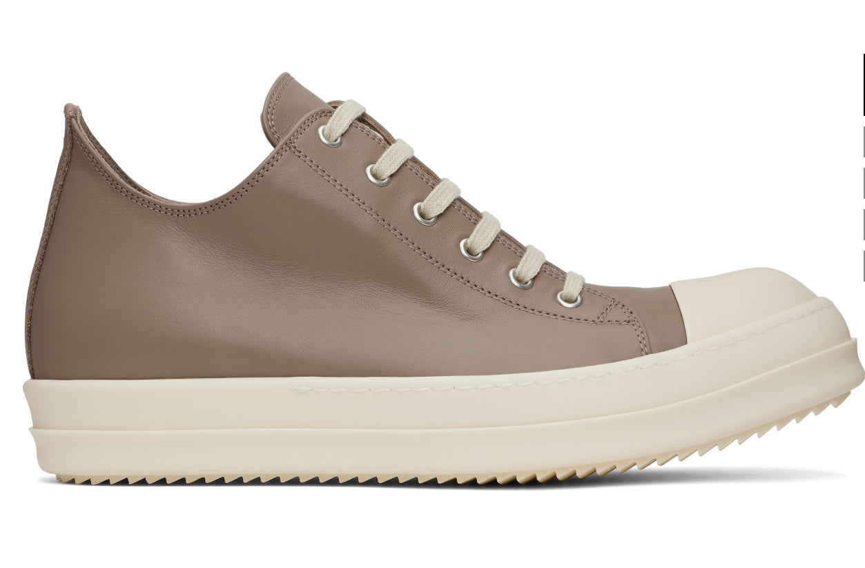 Rick Owens Hollywood Taupe Low Sneakers