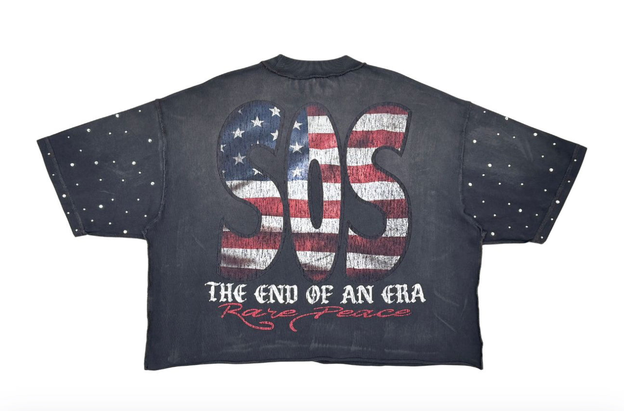 SOS The End Cropped Tshirt