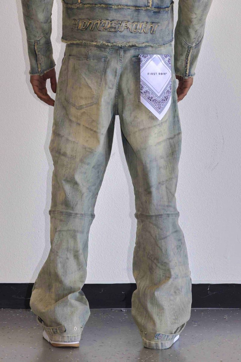 Motor Life Washed Denim Jean