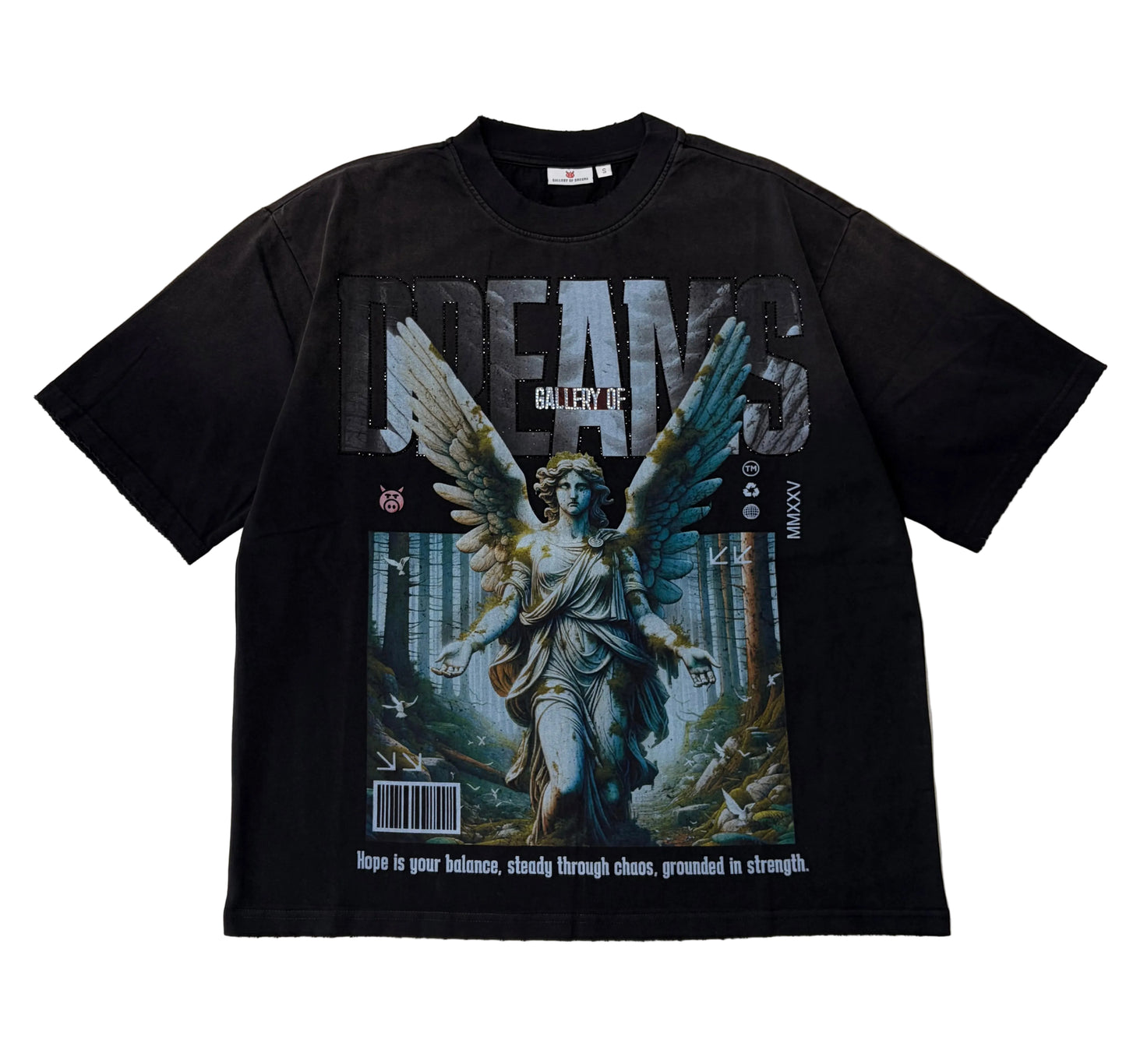 GOD Tee Black Blue