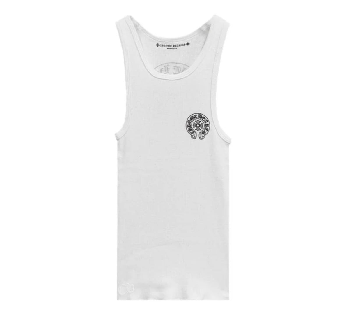 Chrome Hearts Horseshoe Tank White