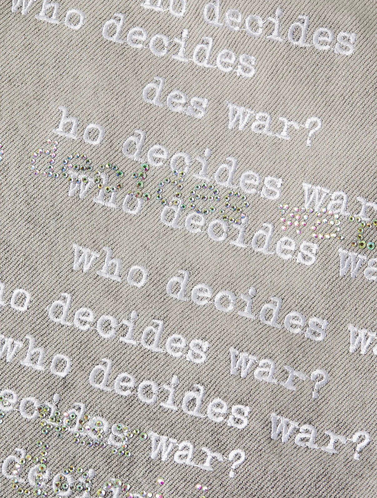 Who Decides War Scripture Jeans