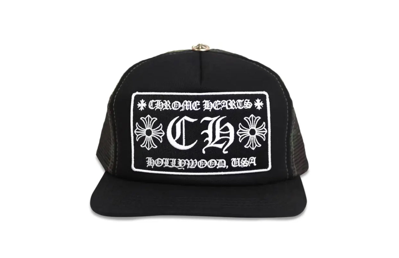Chrome Hearts Hollywood Trucker Hat Black/Camo