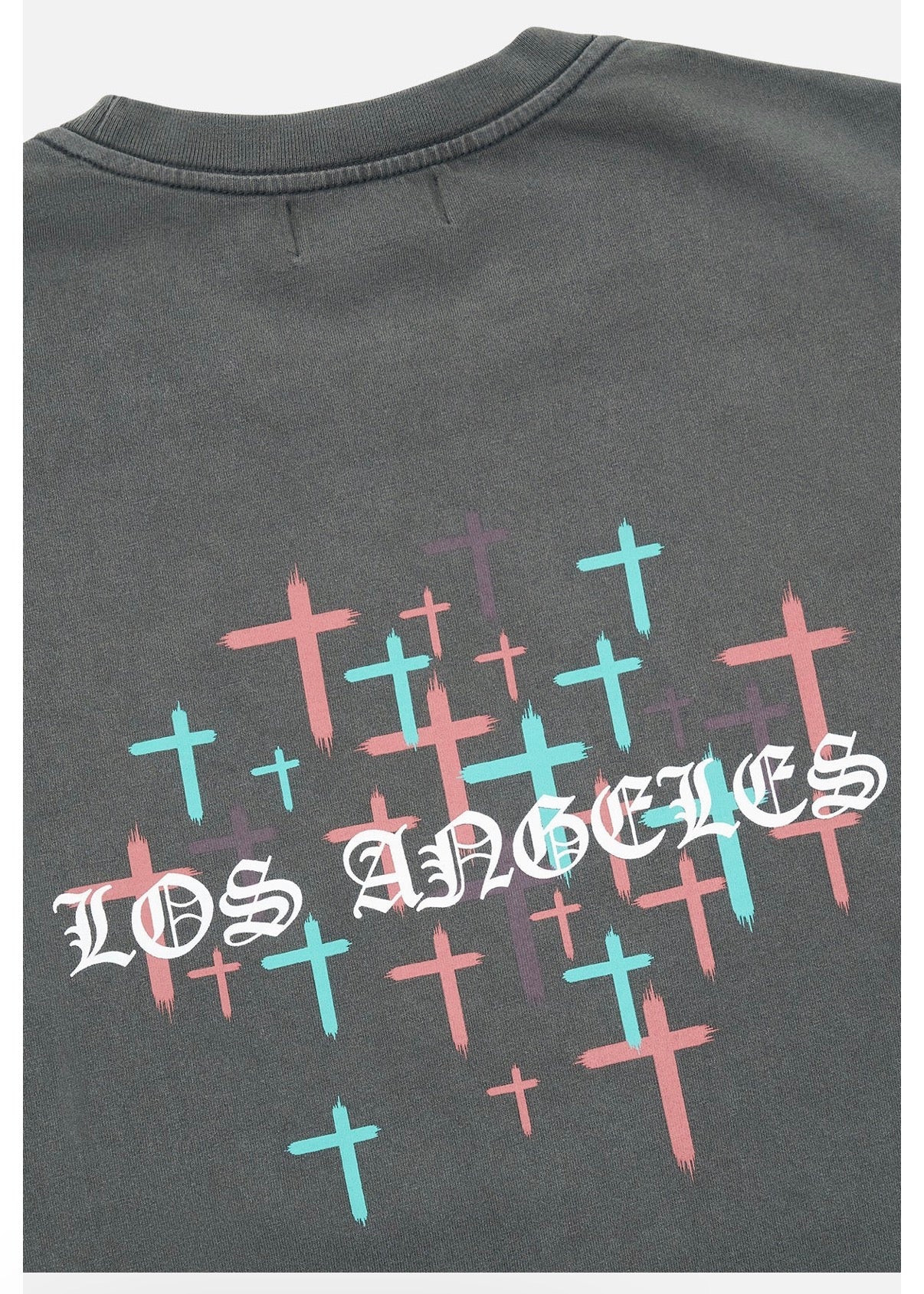 RTA Colin Oversized Vintage Old English LA Tee