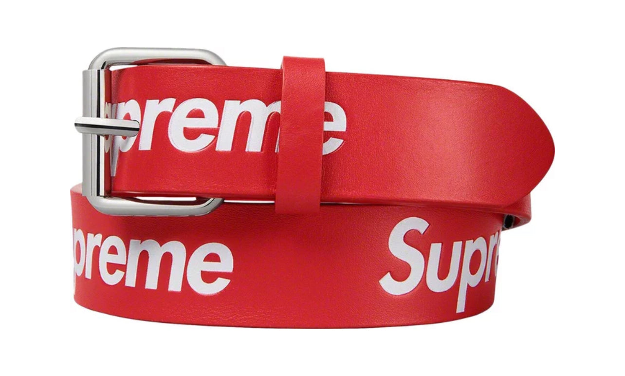 Supreme Logo Belt Red