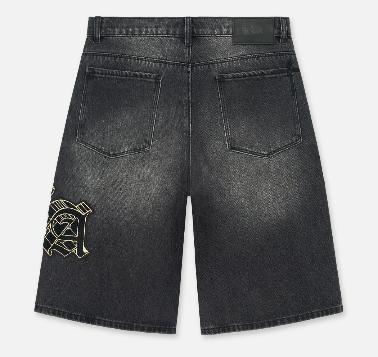 RTA Gustavo Charcoal Drift Shorts