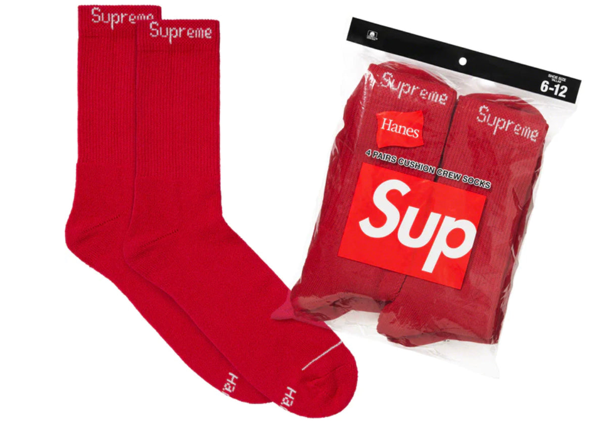 Supreme Socks Red 1 Pair