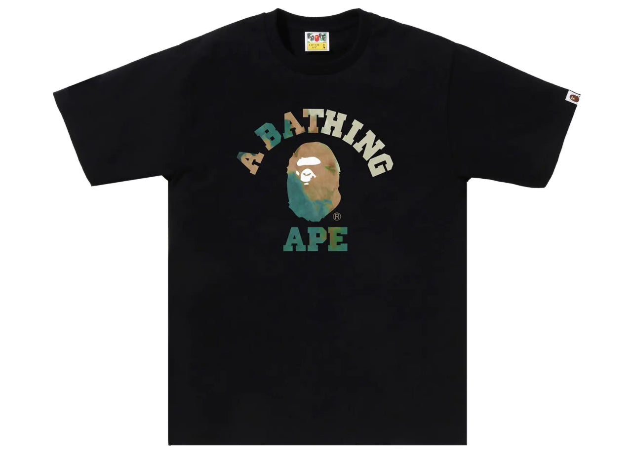 Bape Tie Dye College Tshirt