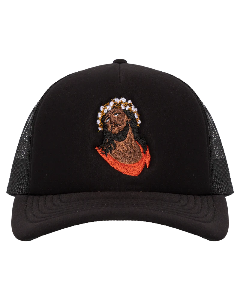 Denim Tears Crown Trucker Black Hat