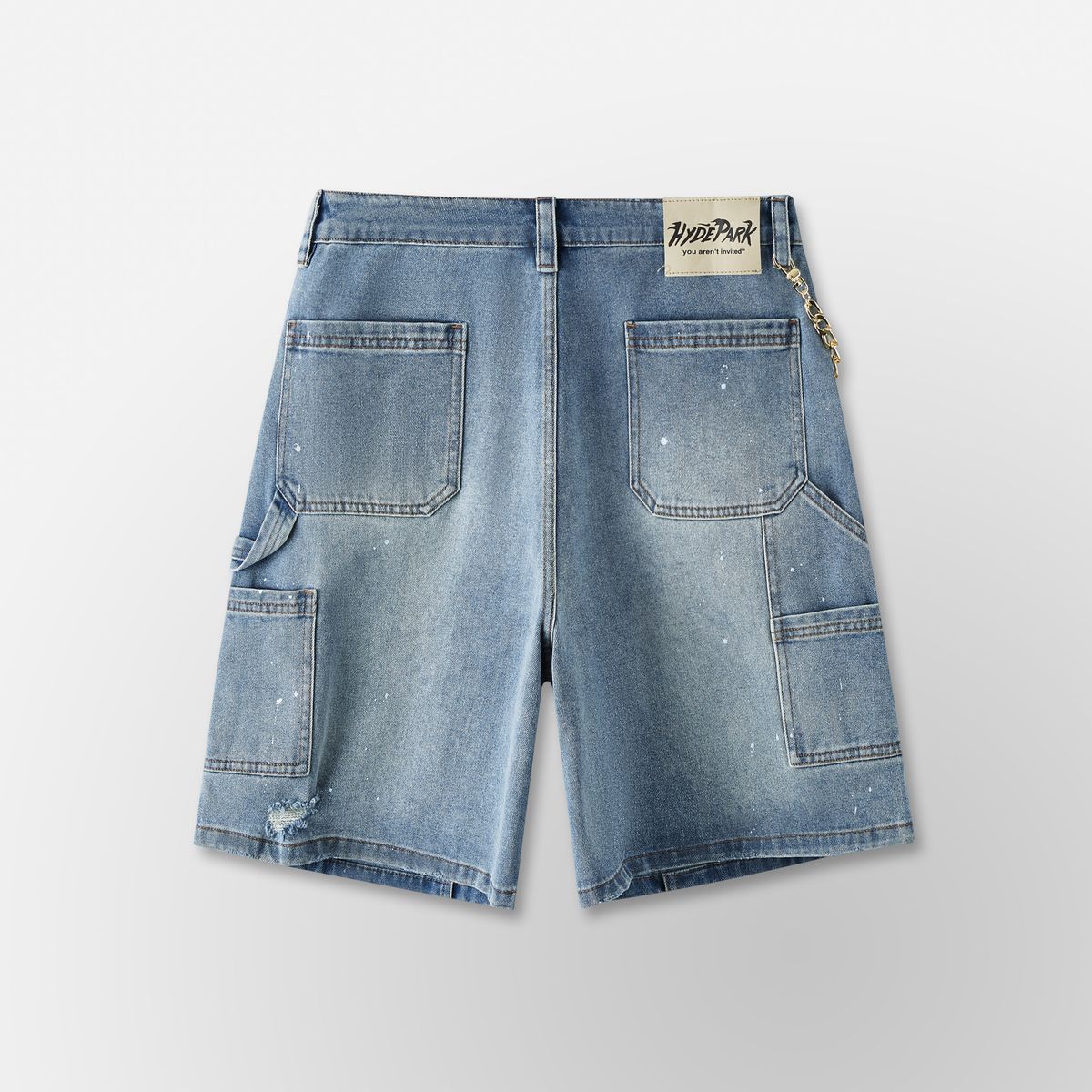 Double Knee Work Shorts Blue