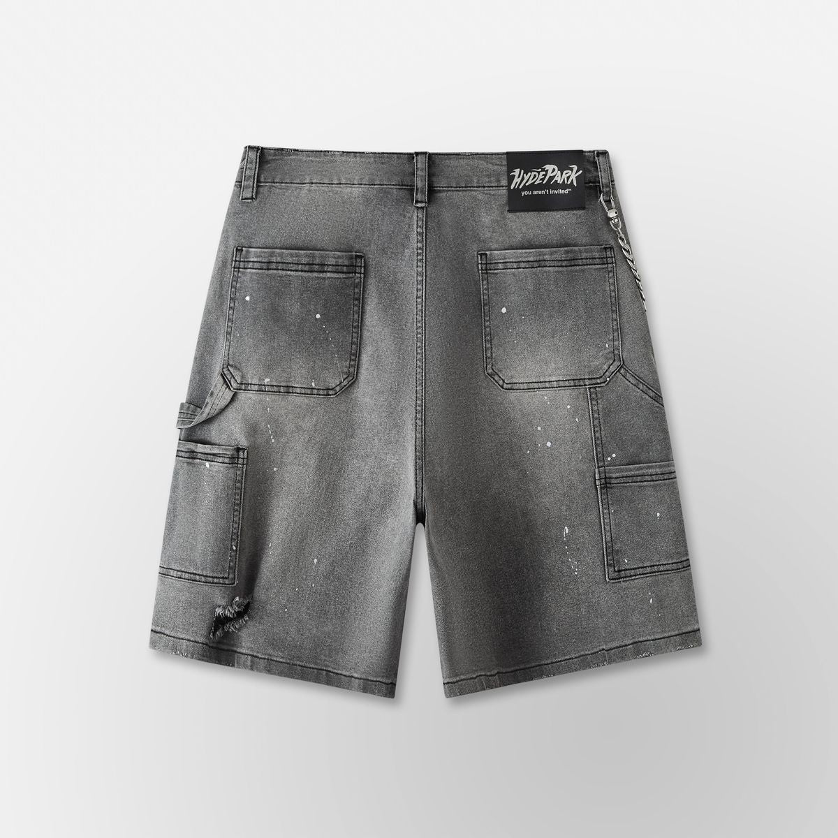 Double Knee Work Shorts Black