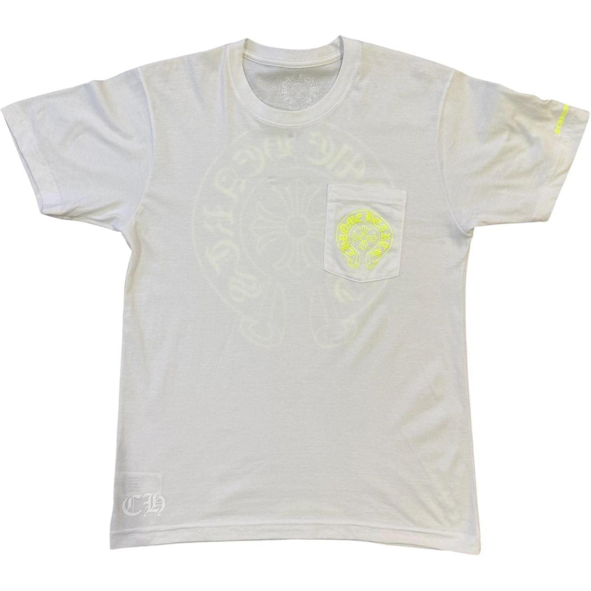 Chrome Hearts Horseshoe Tshirt White Neon