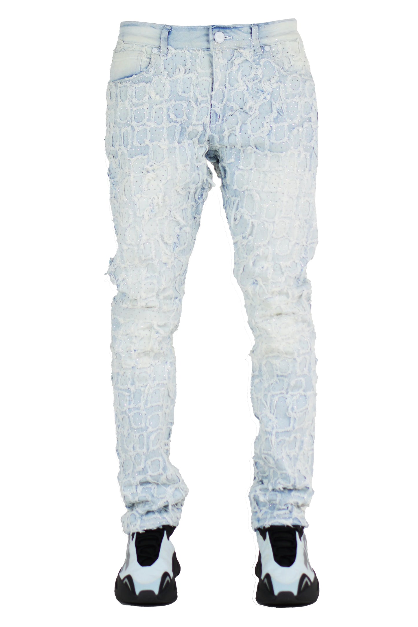 Slim Fit Denim Jean Rhinestones