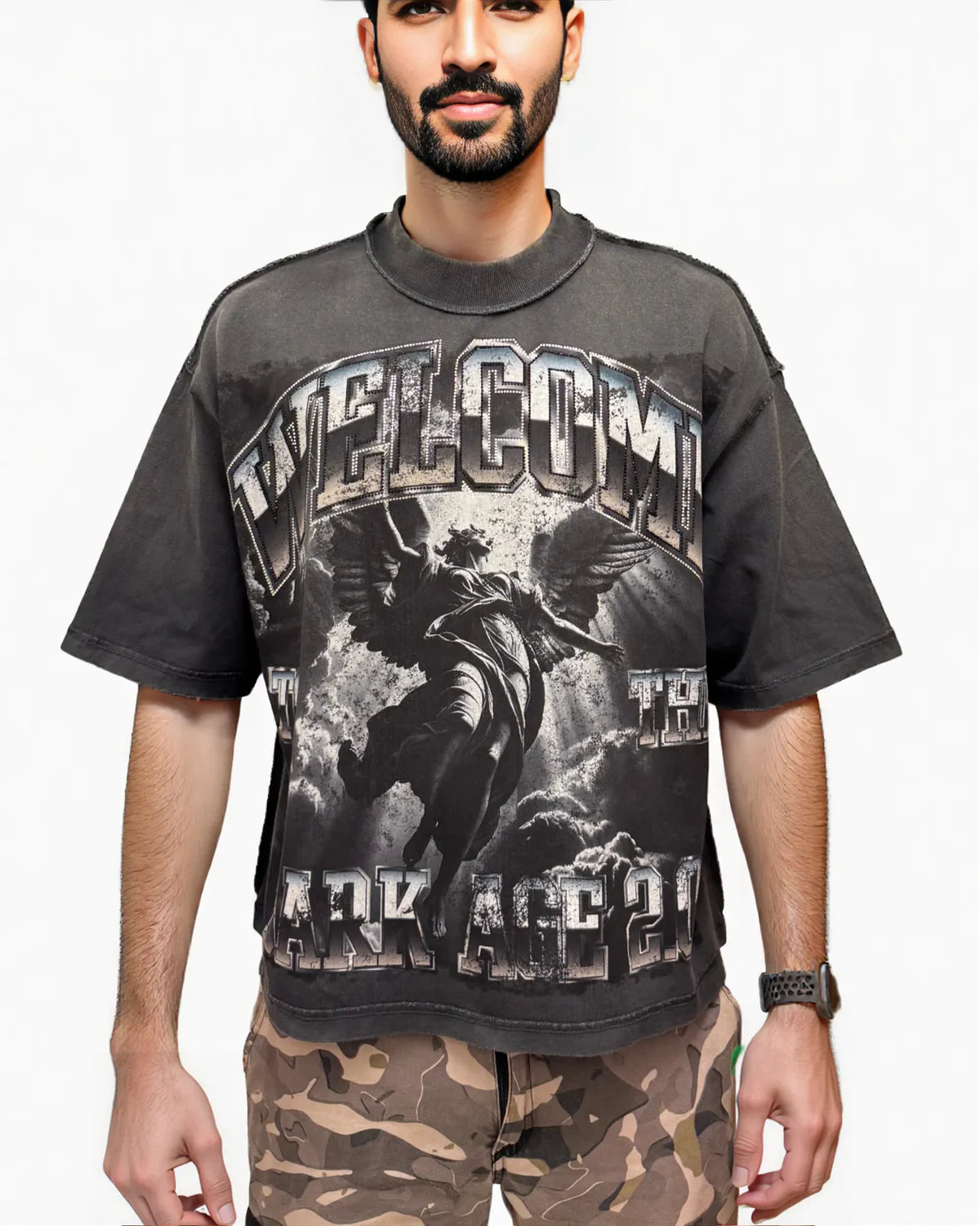 Welcome To The Dark Age Cropped Tshirt