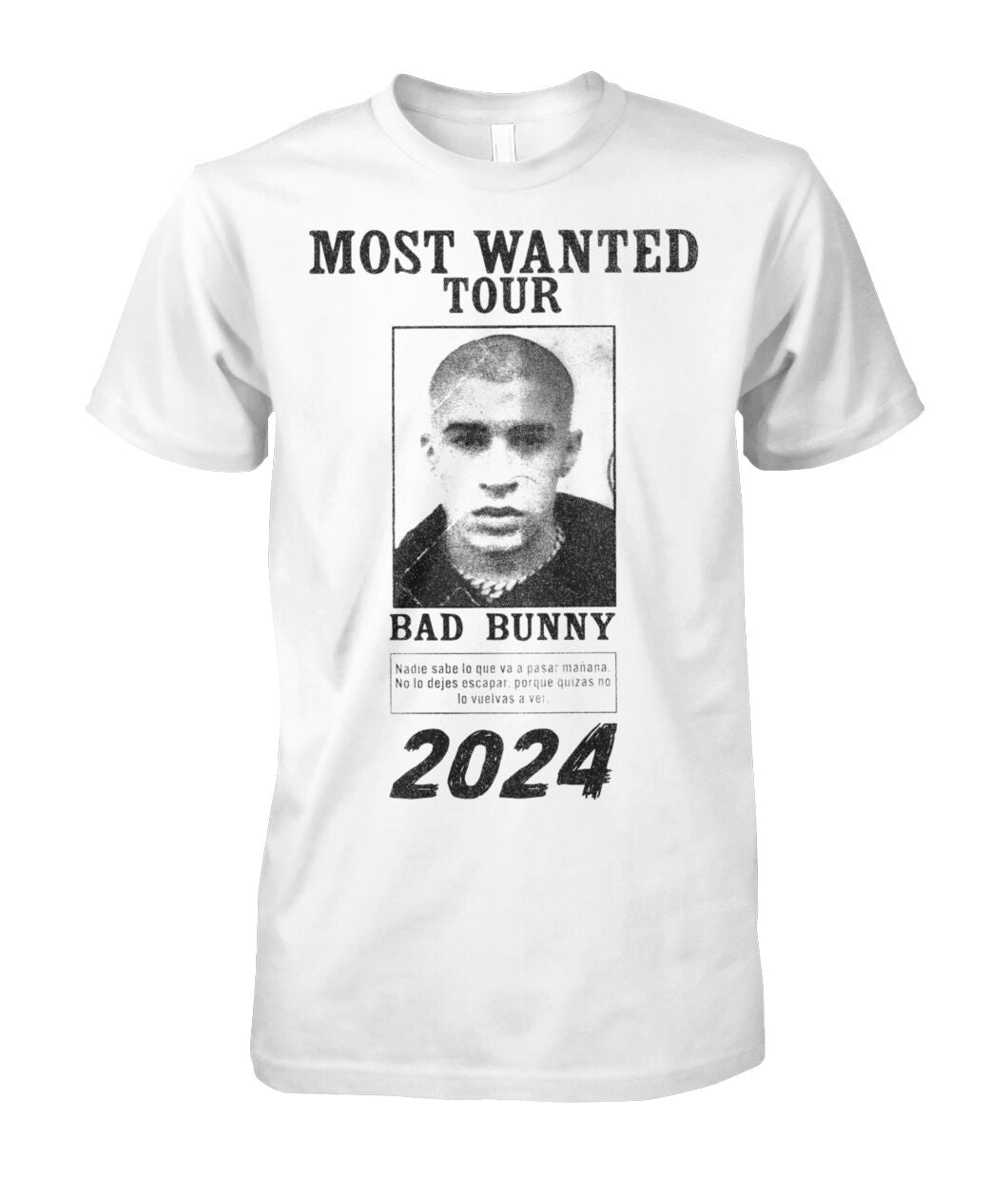 Bad Bunny Most Wanted Tour Tshirt