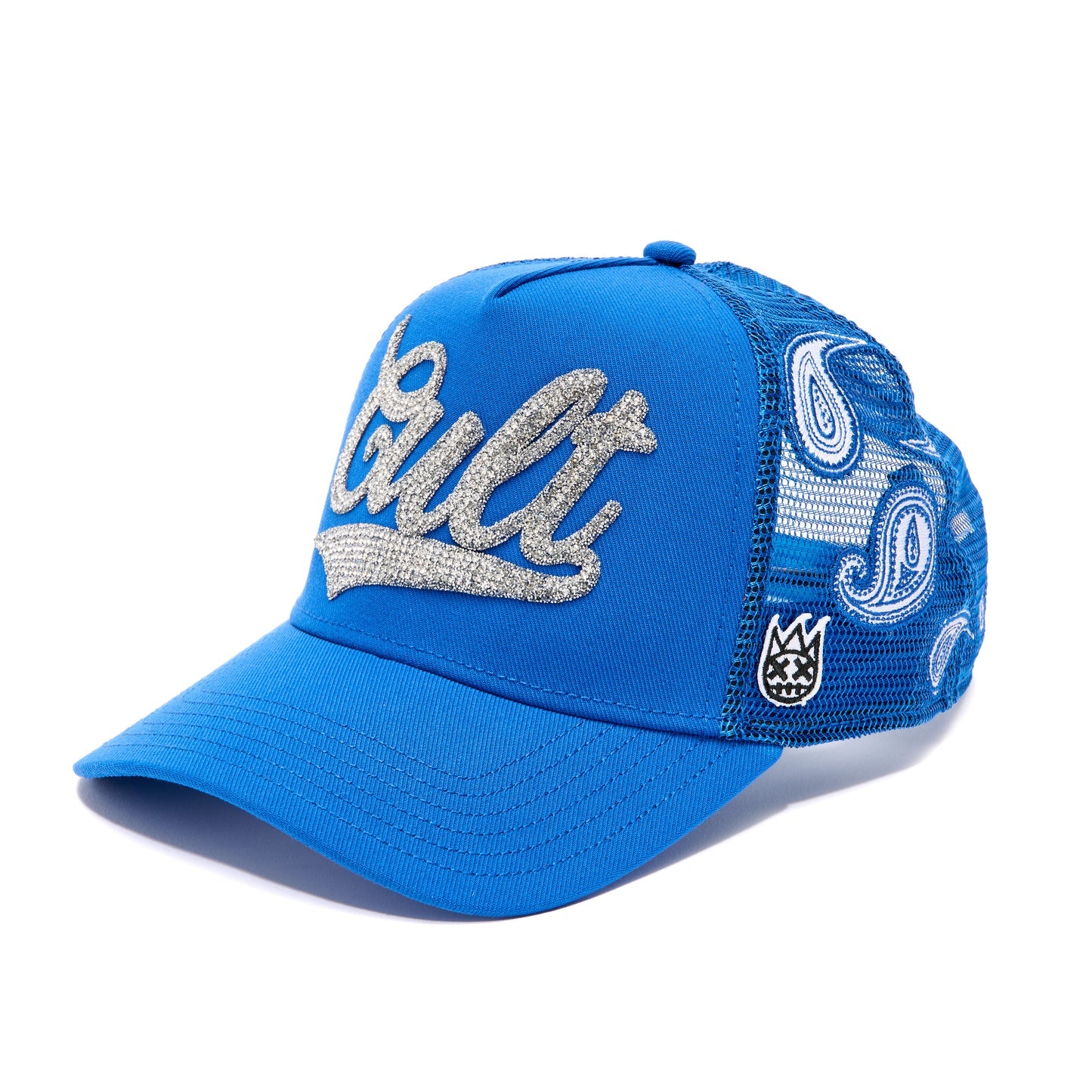 Cult Crystal Script Logo Hat Royal Blue