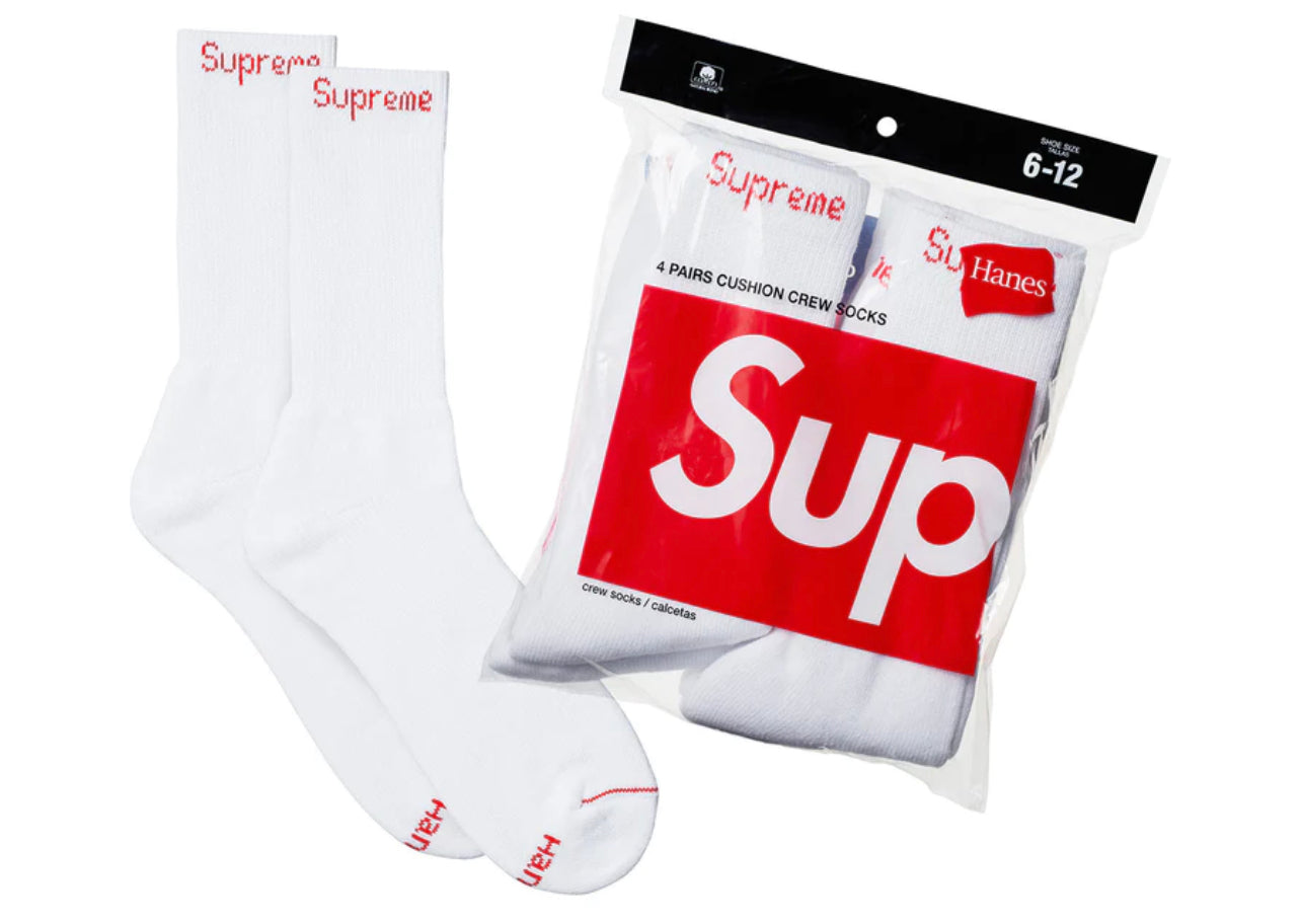 Supreme Socks White 1 Pair