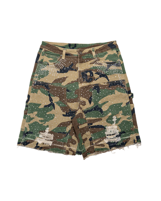 Diamond Denim Short Camouflage