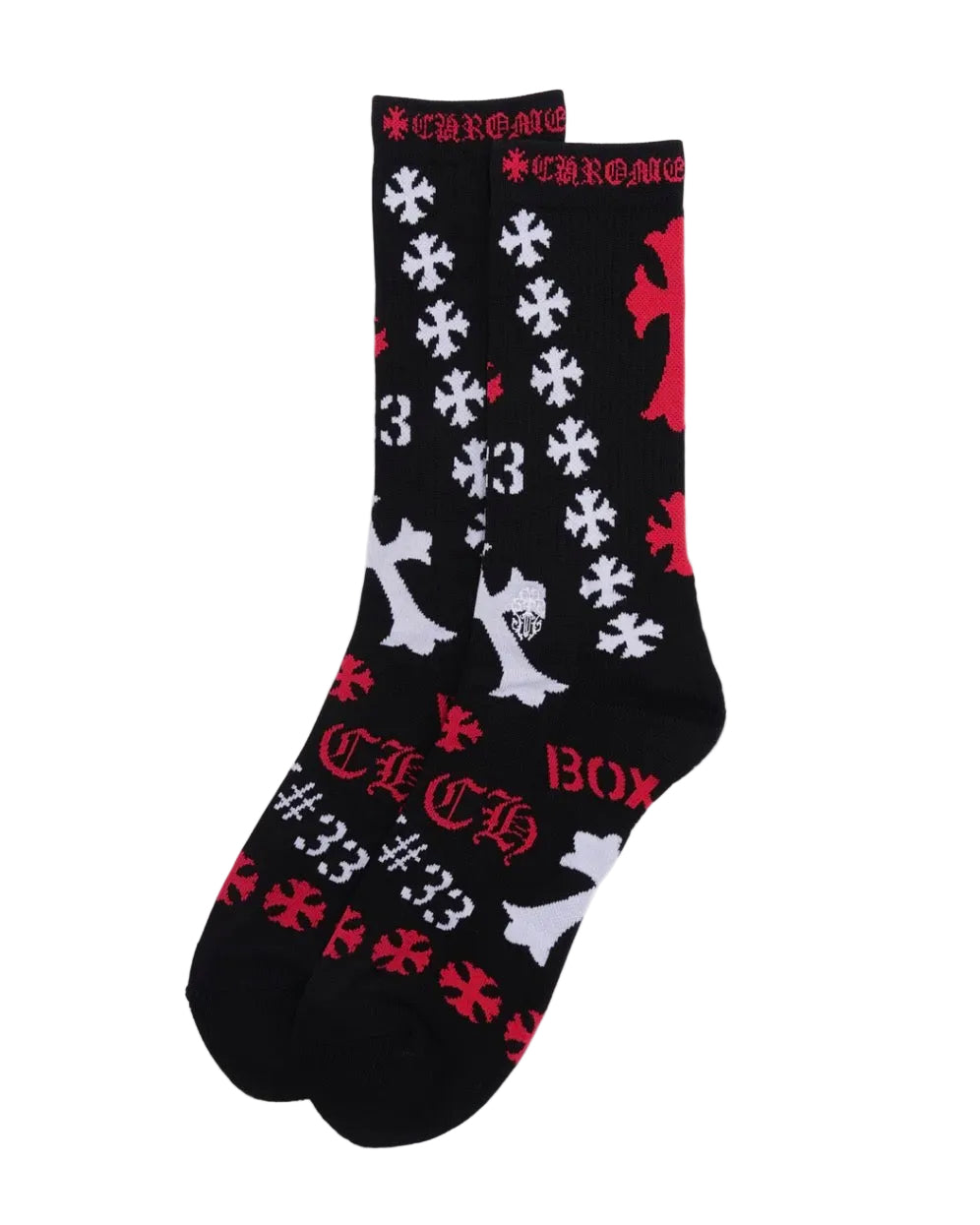 Chrome Hearts Stencil Socks Black