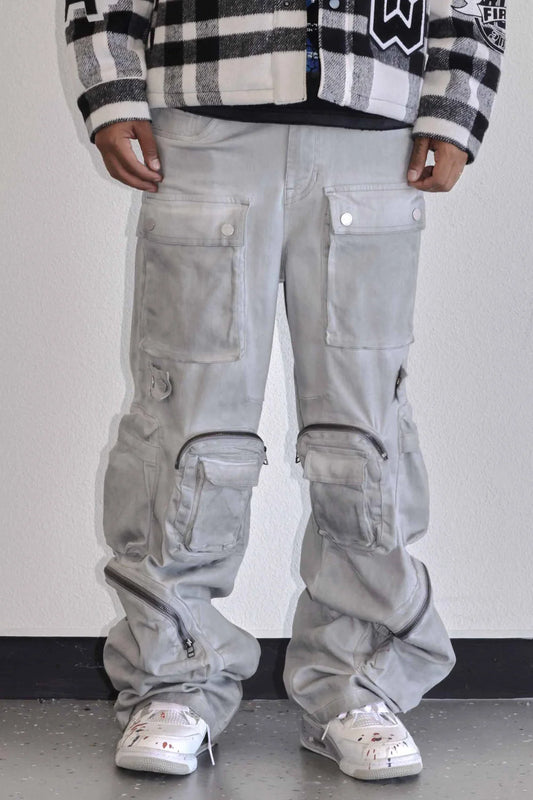 Utility Cargo Denim Jeans