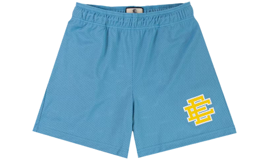 EE Basic Shorts Carolina Blue Yellow