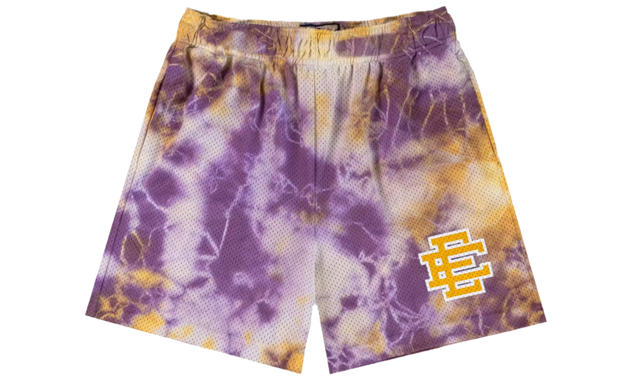 EE Basic Shorts Purple Tie Dye