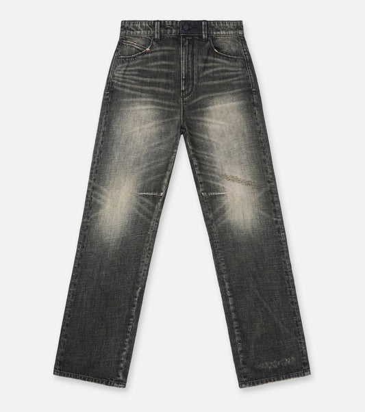 RTA Jonas Ash Storm Side Cross Denim Jean