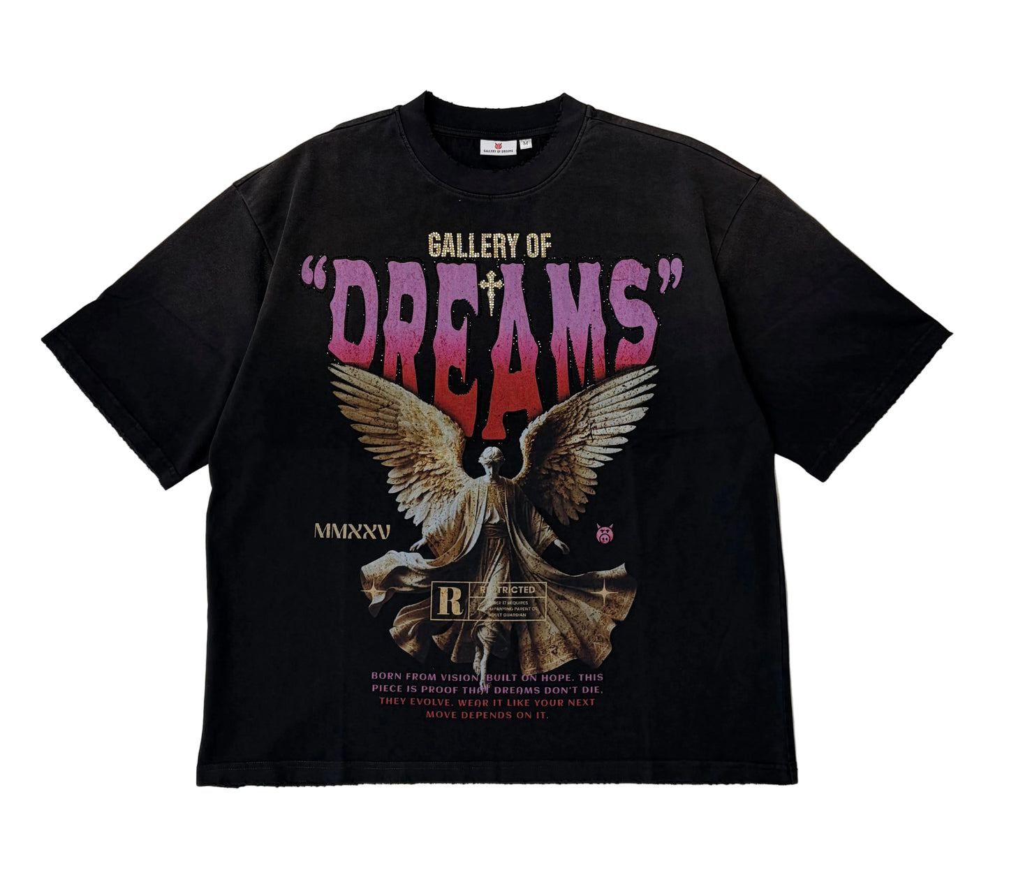GOD Tee Black Pink