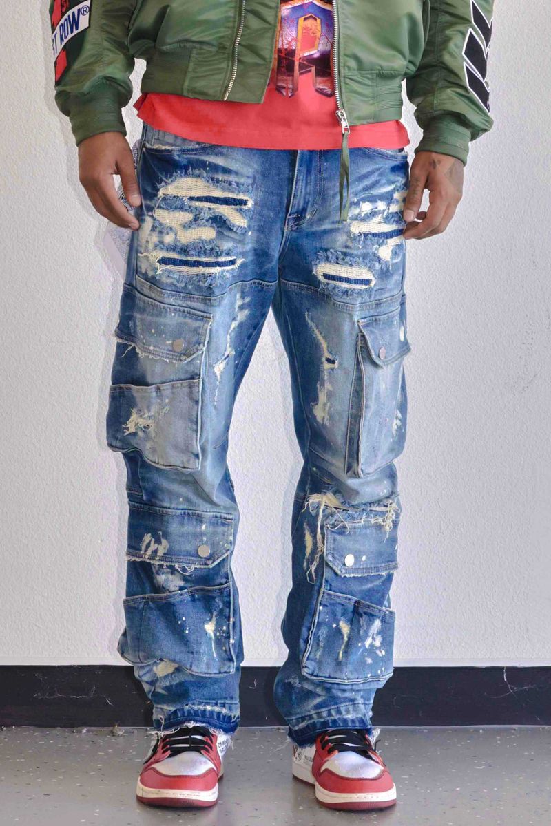 Utility Cargo Repair Denim