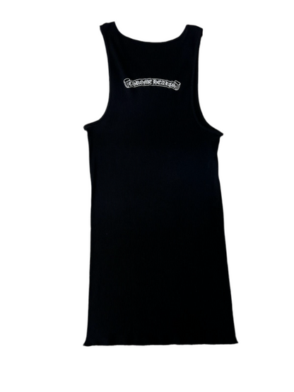 Chrome Hearts Scroll Neck Logo Tank Black
