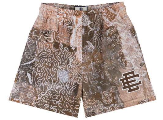 EE Basic Shorts Brown Paisley