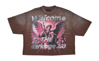 Welcome to Dark Age Cropped Tshirt
