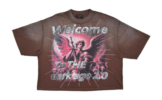 Welcome to Dark Age Cropped Tshirt