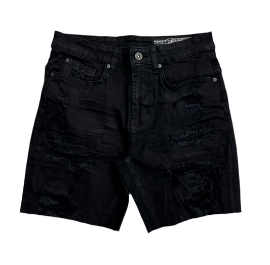 Denim short black