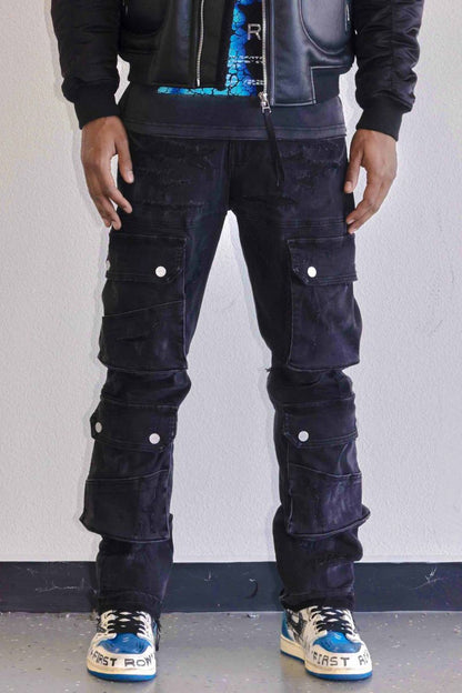 Utility Pocket Cargo Repair Denim