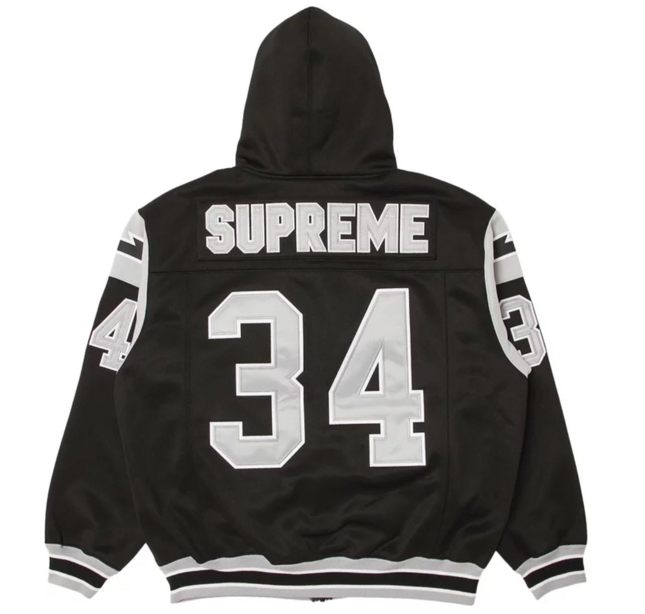 Supreme Football Zip Up Hooded Sweatshirt