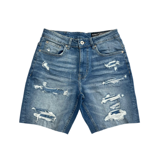 Denim short blue