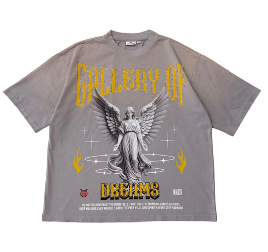 GOD tee Grey Yellow