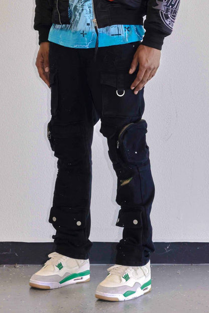 Utility Pocket Cargo Twill Denim