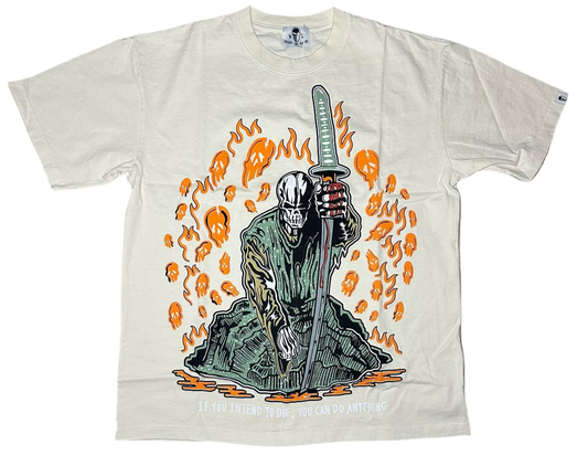 Warren Lotas Tangerine Skulls Tshirt