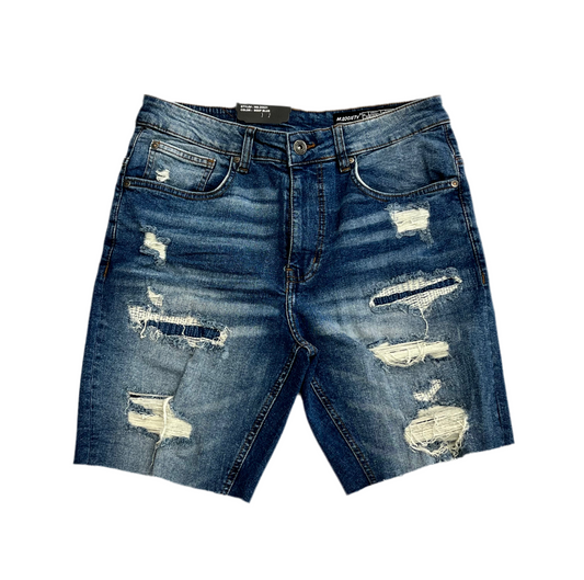Denim short blue