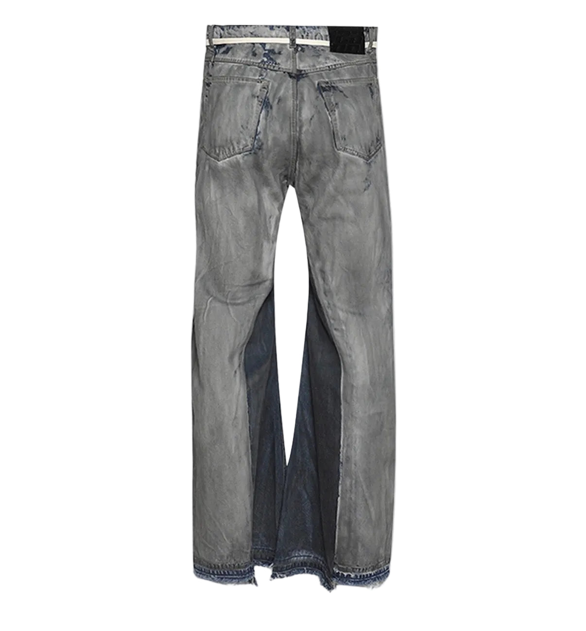 RRR123 Ripped Wide Legs Denim Jean